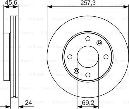 BOSCH 0 986 479 S03 - Əyləc Diski furqanavto.az