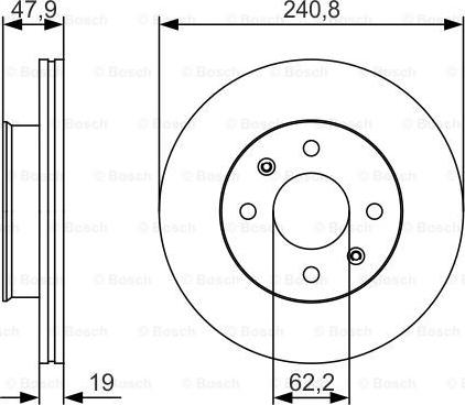 BOSCH 0 986 479 S18 - Əyləc Diski furqanavto.az