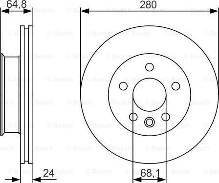 BOSCH 0 986 479 S80 - Əyləc Diski furqanavto.az