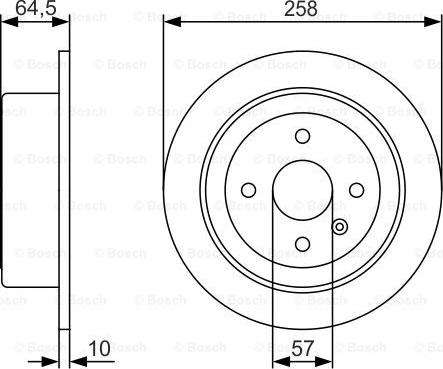 BOSCH 0 986 479 S75 - Əyləc Diski furqanavto.az