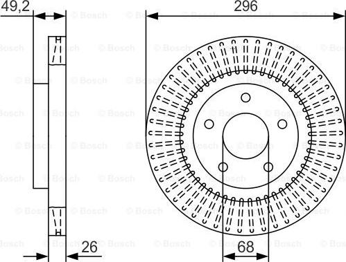 BOSCH 0 986 479 T99 - Əyləc Diski furqanavto.az