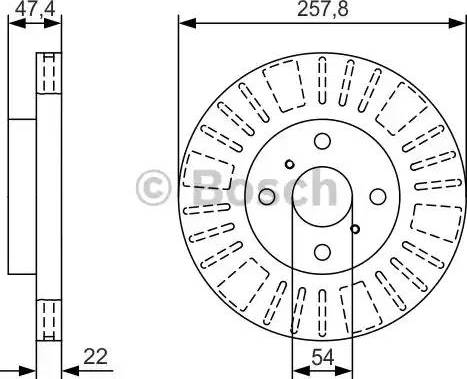 BOSCH 0 986 479 T98 - Əyləc Diski furqanavto.az