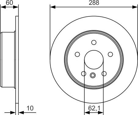 BOSCH 0 986 479 T97 - Əyləc Diski furqanavto.az