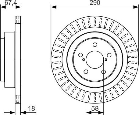 BOSCH 0 986 479 T56 - Əyləc Diski furqanavto.az