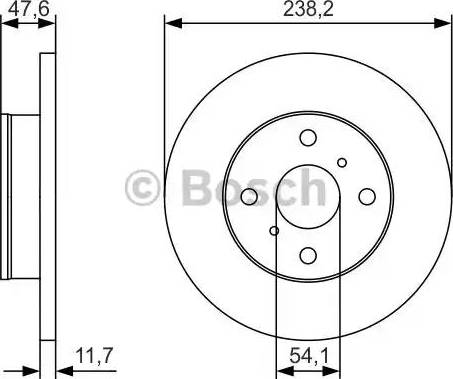 BOSCH 0 986 479 T68 - Əyləc Diski furqanavto.az