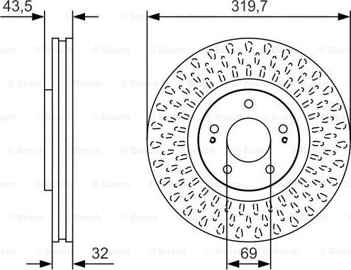 BOSCH 0 986 479 T01 - Əyləc Diski furqanavto.az