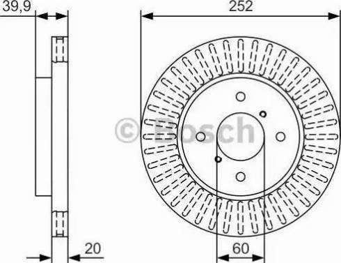 BOSCH 0 986 479 T19 - Əyləc Diski furqanavto.az