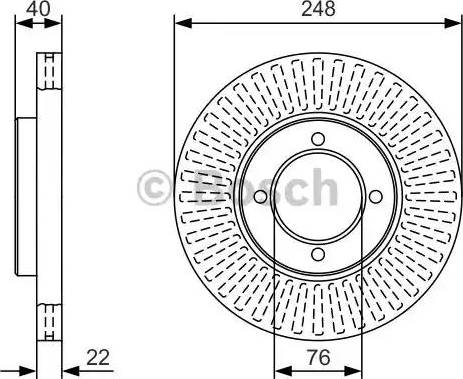 BOSCH 0 986 479 T15 - Əyləc Diski furqanavto.az