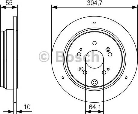 BOSCH 0 986 479 T85 - Əyləc Diski furqanavto.az