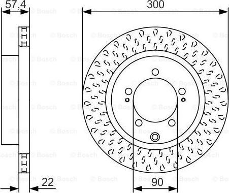 BOSCH 0 986 479 T33 - Əyləc Diski furqanavto.az