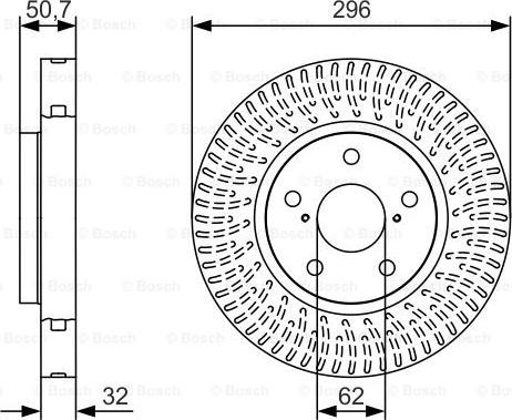 BOSCH 0 986 479 T37 - Əyləc Diski furqanavto.az