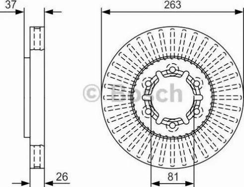 BOSCH 0 986 479 T24 - Əyləc Diski furqanavto.az