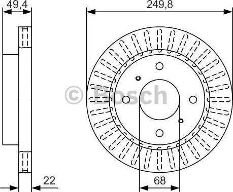 BOSCH 0 986 479 T78 - Əyləc Diski furqanavto.az