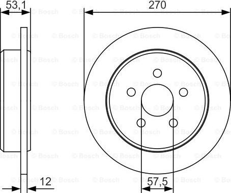 BOSCH 0 986 479 U41 - Əyləc Diski furqanavto.az