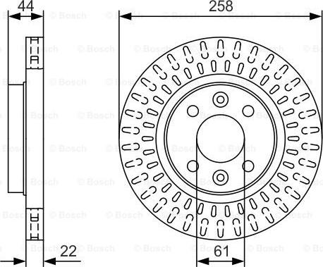 BOSCH 0 986 479 U50 - Əyləc Diski furqanavto.az