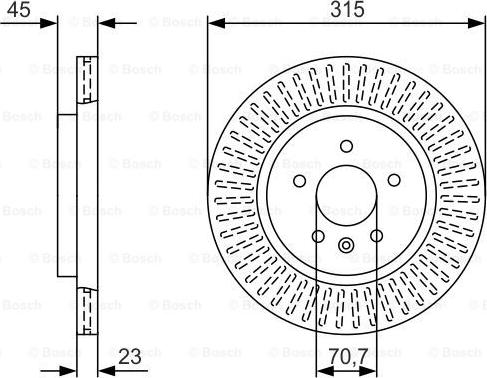 BOSCH 0 986 479 U65 - Əyləc Diski furqanavto.az