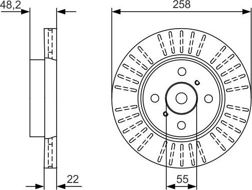 BOSCH 0 986 479 U66 - Əyləc Diski furqanavto.az