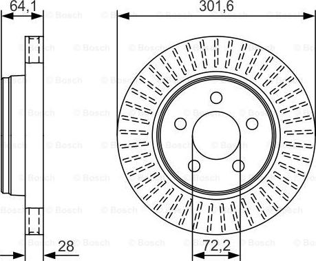 BOSCH 0 986 479 U04 - Əyləc Diski furqanavto.az