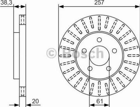 BOSCH 0 986 479 U01 - Əyləc Diski furqanavto.az