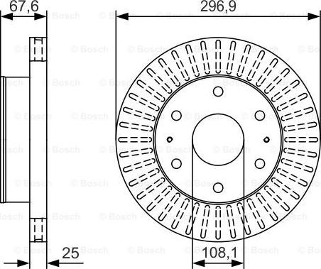 BOSCH 0 986 479 U07 - Əyləc Diski furqanavto.az