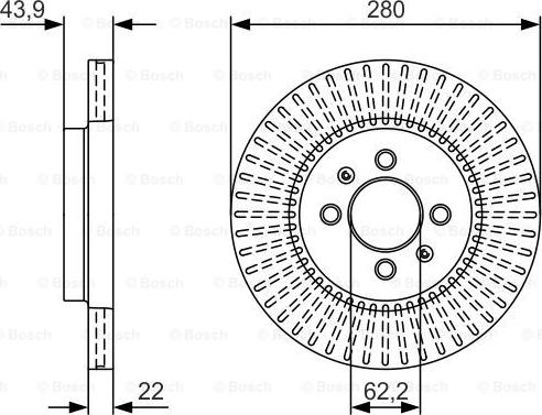 BOSCH 0 986 479 U89 - Əyləc Diski furqanavto.az