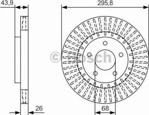 BOSCH 0 986 479 U24 - Əyləc Diski furqanavto.az