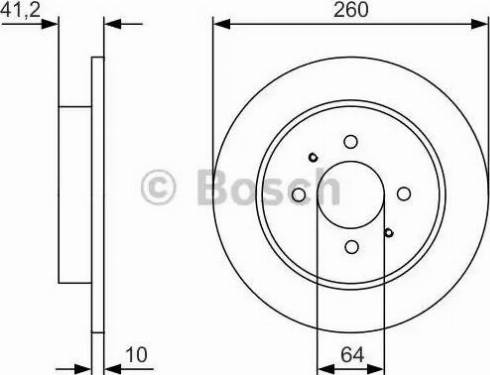 BOSCH 0 986 479 U75 - Əyləc Diski furqanavto.az