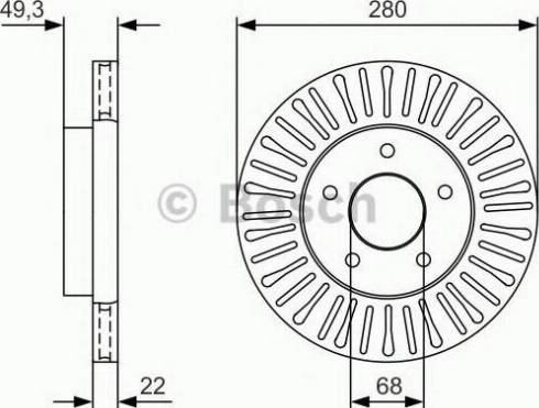 BOSCH 0 986 479 U72 - Əyləc Diski furqanavto.az