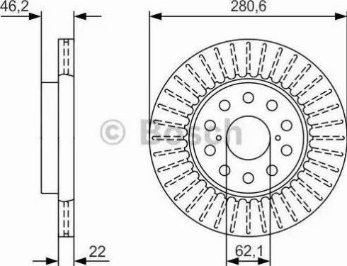 BOSCH 0 986 479 V41 - Əyləc Diski furqanavto.az