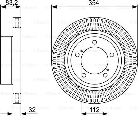 BOSCH 0 986 479 V50 - Əyləc Diski furqanavto.az