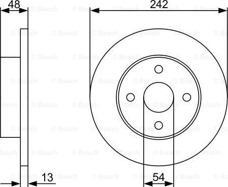 BOSCH 0 986 479 V69 - Əyləc Diski furqanavto.az