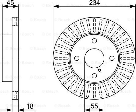 BOSCH 0 986 479 V65 - Əyləc Diski www.furqanavto.az