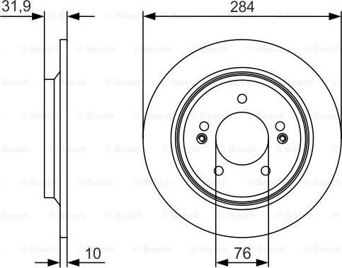 BOSCH 0986479V09 - Əyləc Diski www.furqanavto.az