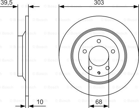 BOSCH 0 986 479 V04 - Əyləc Diski furqanavto.az