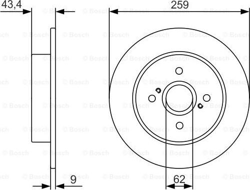 BOSCH 0 986 479 V07 - Əyləc Diski furqanavto.az