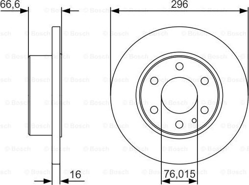 BOSCH 0 986 479 V17 - Əyləc Diski furqanavto.az