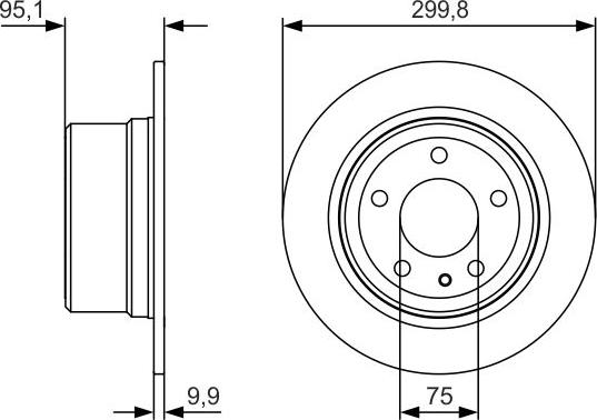 BOSCH 0986479V37 - Əyləc Diski www.furqanavto.az