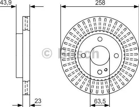 BOSCH 0 986 479 V27 - Əyləc Diski furqanavto.az