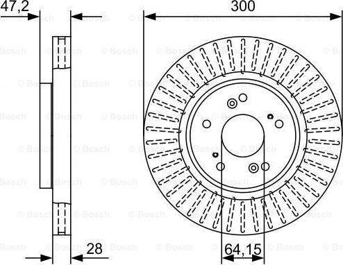 BOSCH 0 986 479 W48 - Əyləc Diski furqanavto.az