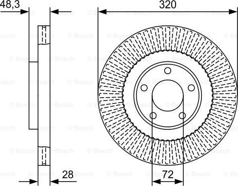 BOSCH 0 986 479 W04 - Əyləc Diski furqanavto.az