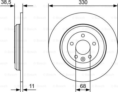 BOSCH 0 986 479 W01 - Əyləc Diski furqanavto.az