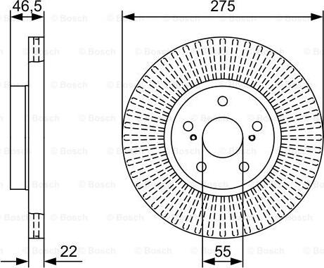 BOSCH 0986479W13 - Əyləc Diski www.furqanavto.az