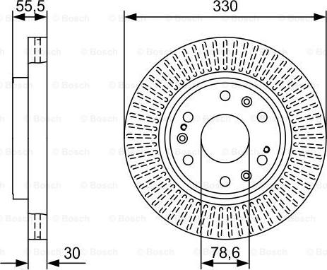 BOSCH 0 986 479 W30 - Əyləc Diski furqanavto.az