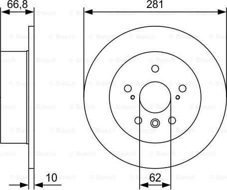 BOSCH 0 986 479 W38 - Əyləc Diski furqanavto.az