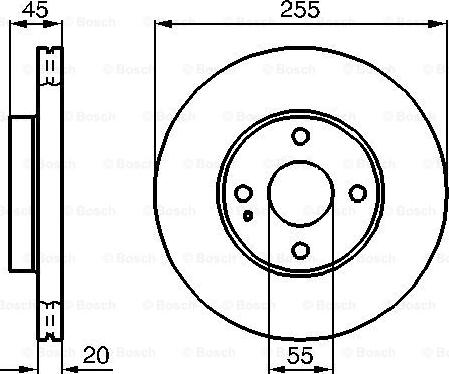 BOSCH 0 986 478 996 - Əyləc Diski furqanavto.az