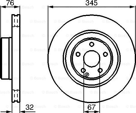 BOSCH 0 986 478 964 - Əyləc Diski furqanavto.az