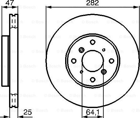 BOSCH 0 986 478 982 - Əyləc Diski furqanavto.az