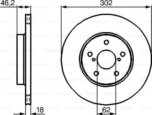 BOSCH 0 986 478 490 - Əyləc Diski furqanavto.az