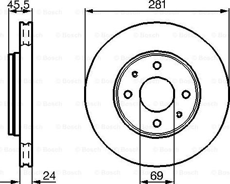 BOSCH 0 986 479 B37 - Əyləc Diski furqanavto.az