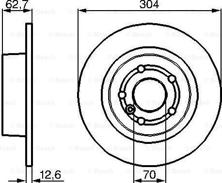 BOSCH 0 986 478 497 - Əyləc Diski furqanavto.az